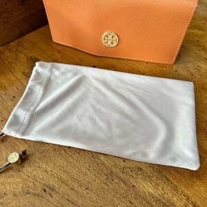 Tory Burch Orange Sunglass Case with Dust Bag